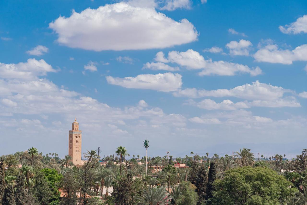 Hotel Jadali&Spa Marrakesch Exterior foto The minaret of the Great Mosque of Kairouan, Tunisia