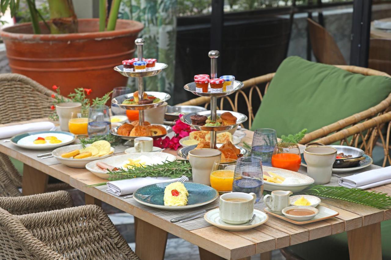 Hotel Jadali&Spa Marrakesch Exterior foto A breakfast table